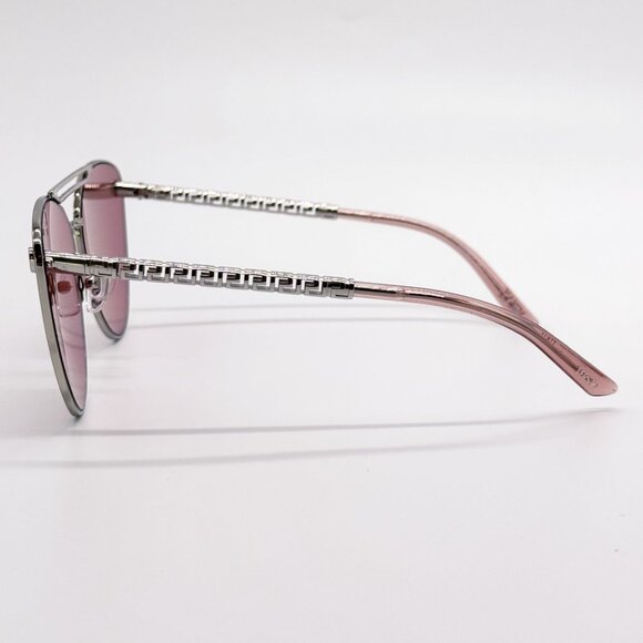 NEW VE2267 1000/7V VERSACE SUNGLASSES SILVER PINK VE2267 10007V